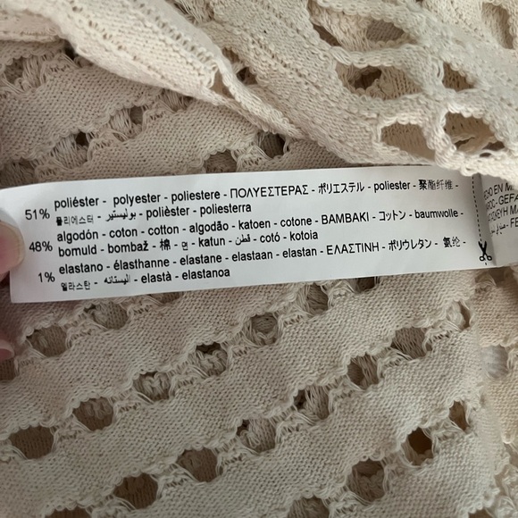 NWT ZARA Open Knit Beach CoverUp Dress - Picture 7 of 8